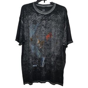DMX Legends Apparel Distressed Graphic Short Sleeve T-shirt Size XL New Flaw